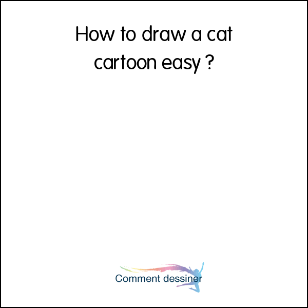 How to draw a cat cartoon easy